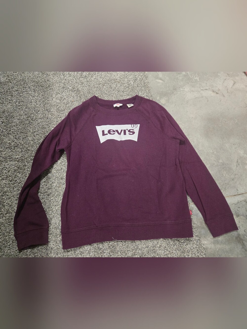 Levi's Womens Plum Logo Crew Sweatshirt
